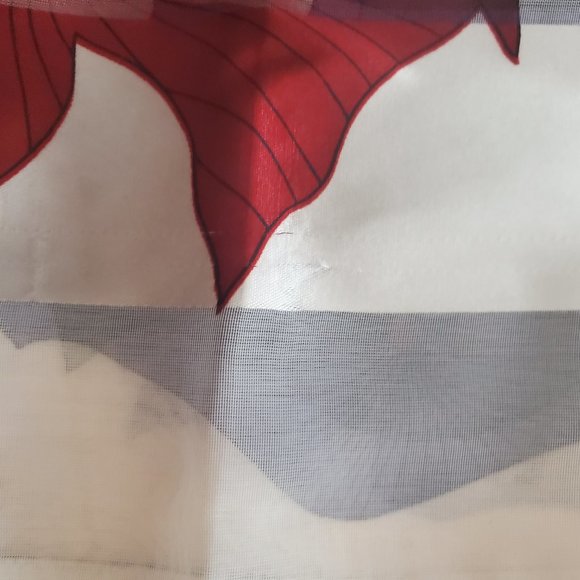 VTG ART SCARF SILKY ALL OVER ABSTRACT FLORAL - Picture 12 of 12